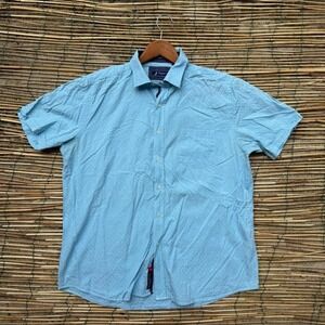 Short Sleeve Button Up Shirt Light Blue Size Medium Regatta Sport Summer Travel